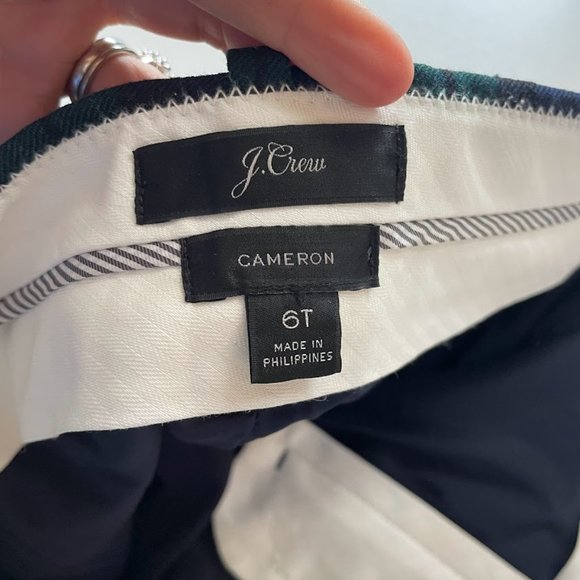 J. Crew TALL LONG Pant Trouser Tartan Plaid Wool Cameron Holiday Winter Classic - Picture 10 of 15